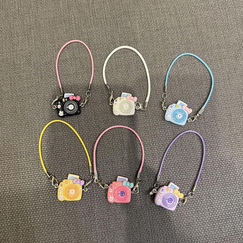 Мультяшный кукольный домик Kawaii Mini Bow Camera Model Подвеска для плюшевых кукол, украшение на шею, аксессуары