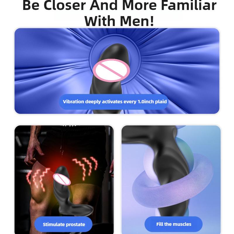 Bluetooth Управление через приложение Анальный вибратор Дилдо Анальная пробка Мужской стимулятор простаты Массажер Взрослая секс-игрушка для женщин мужчин геев мастурбатор