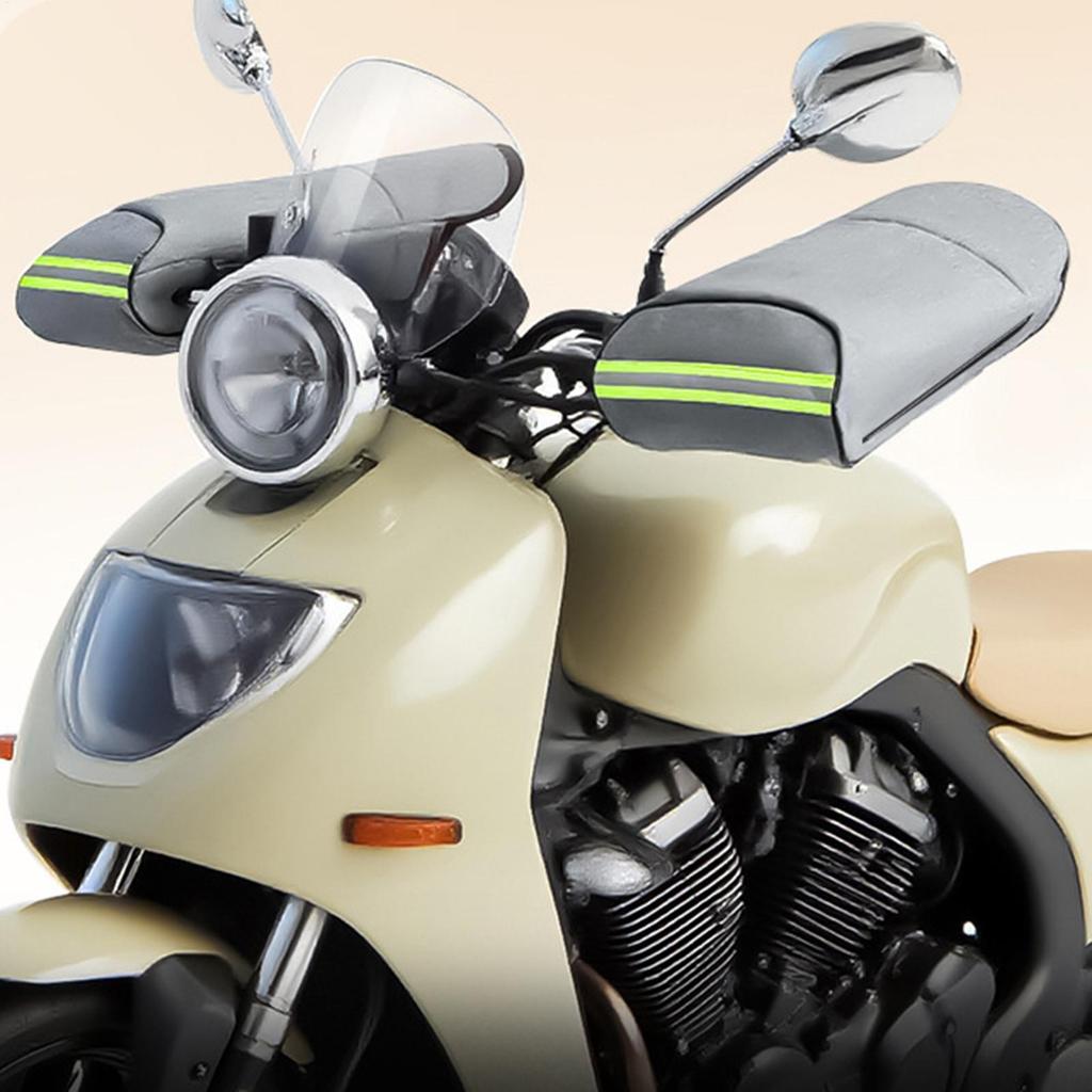 Motorcycle Hand Covers Comfortable Waterproof Windproof Snowmobile Handlebar Mittens Hand Guard For Women Winter Cold Weather
