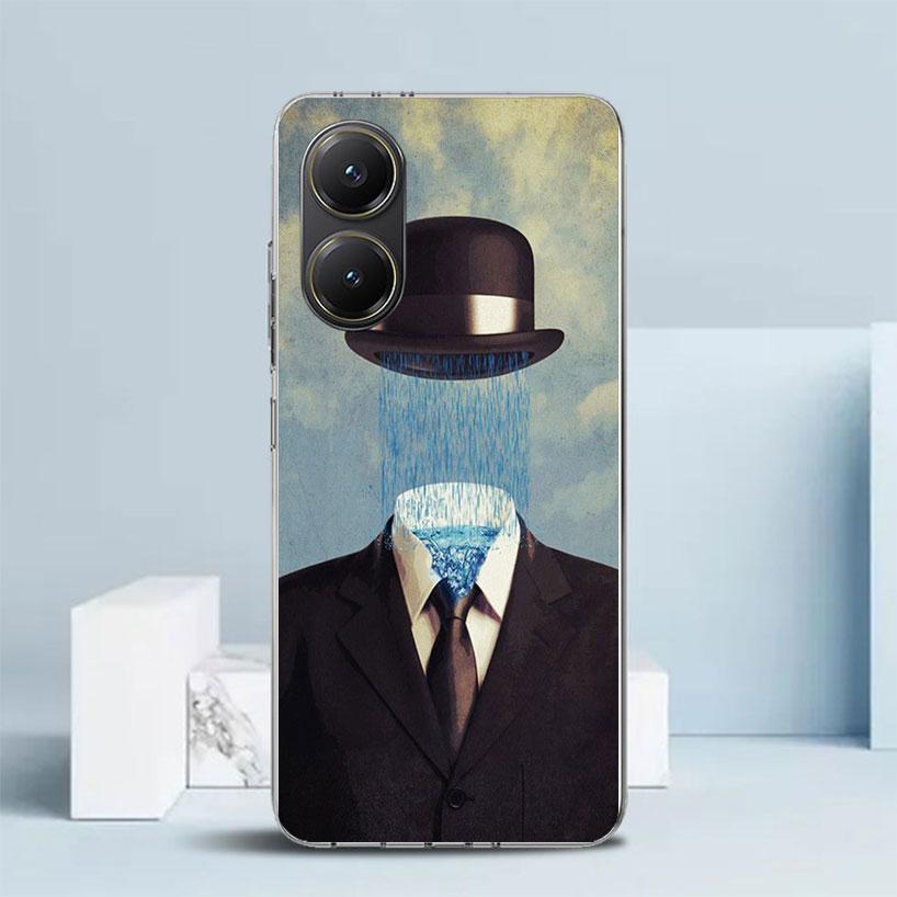 Rene Magritte Art Phone Case For Xiaomi Poco F7 Ultra X5 X6 X7 Pro M7 Redmi 15C 15 13C 13 12C 12 10C 10 10A 9 9C 9A 9T Cover Poc
