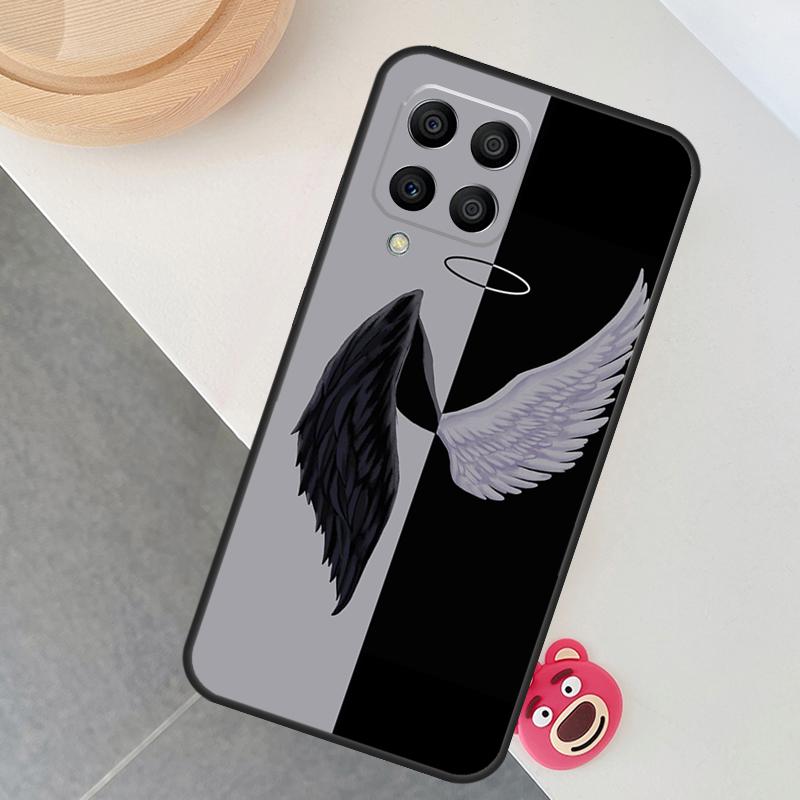 Devil Angel Case For Samsung Galaxy M12 M32 M52 M15 M35 M55 M31 M56 M36 M16 M06 M13 M33 M53 M14 M34 M54