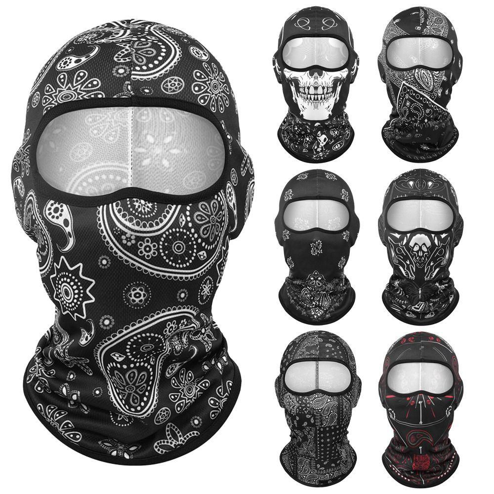 Breathable Cool Balaclava Ice Silk Face Cover Headwear Fashion Full Face Cap  Motorcycle Riding