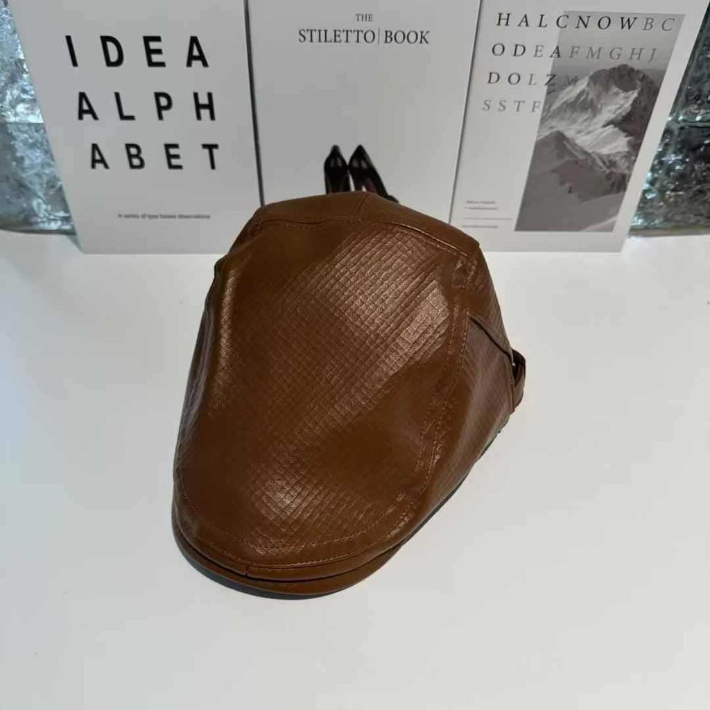 Кожаная Ретро Стильная Клетчатая Плоская Кепка Берет Шляпа Для Женщин Мужчин Для Использования На Открытом Воздухе