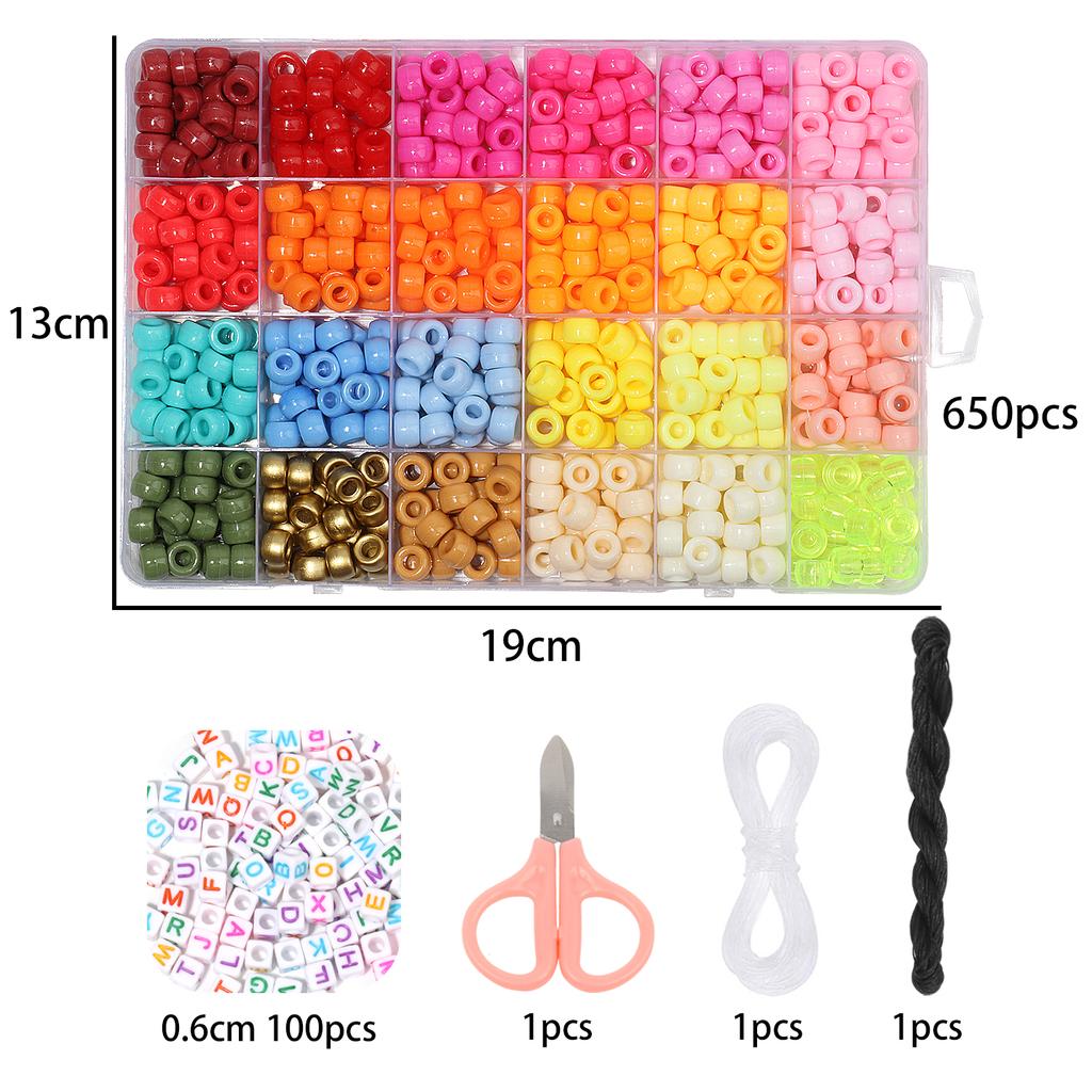 1 компл., 480 шт./кор., 24 сетки, набор бусин пони для изготовления ювелирных изделий, набор из 6 стилей конфетных бусин, акриловые радужные бусины для изготовления браслета, ожерелья, цепочки,