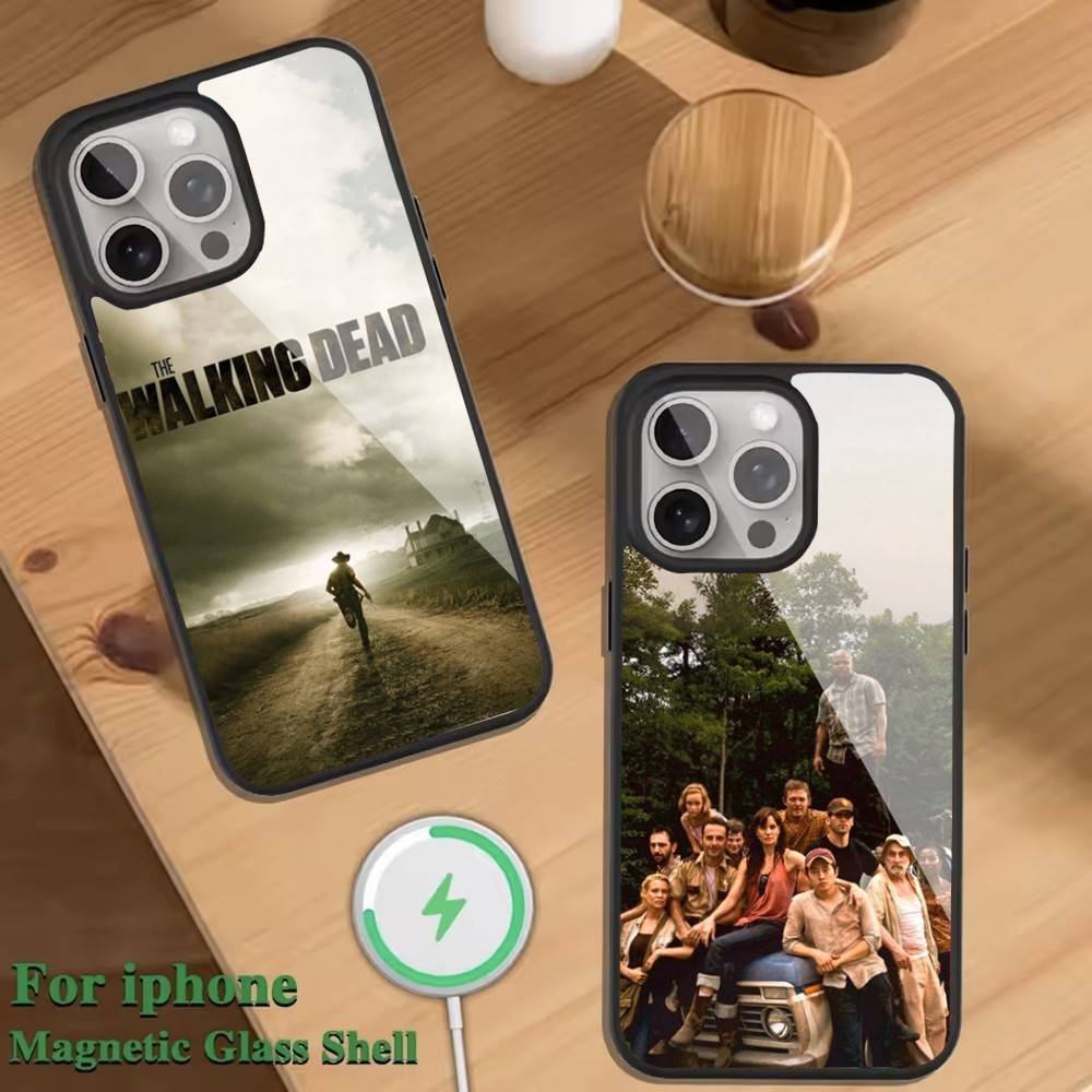 TWD T-The Walking Dead Phone Case For Magnetic Wireless Charge Cover For iphone 16 15 14 13 12 11 Pro Max Plus Coque