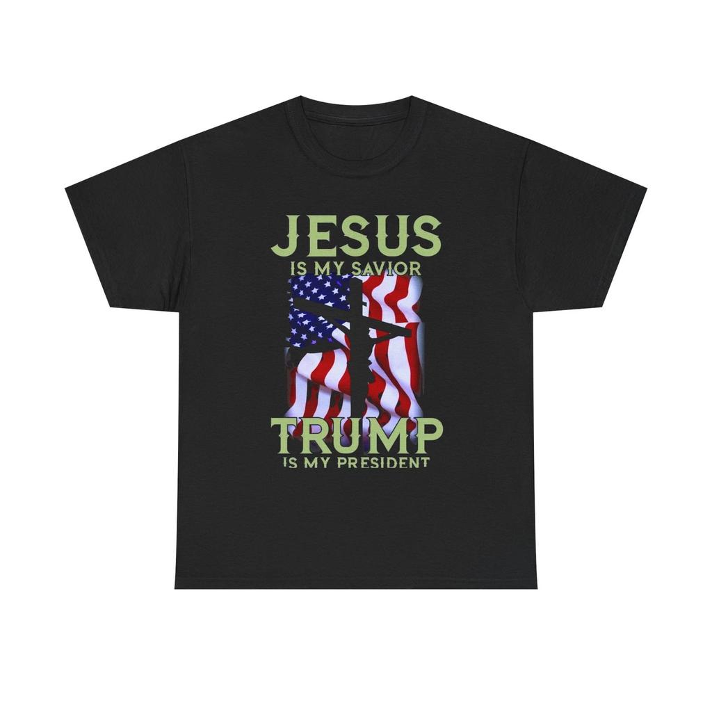 Jesus Is My Savior Trump Is My President Patriotic Cristian Shirt