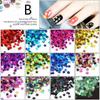 12 шт./набор DIY Star Moon Butterfly Phantom Nail Sequin Decoration Set Nail Art Decoration Sequin Accessories Ongles