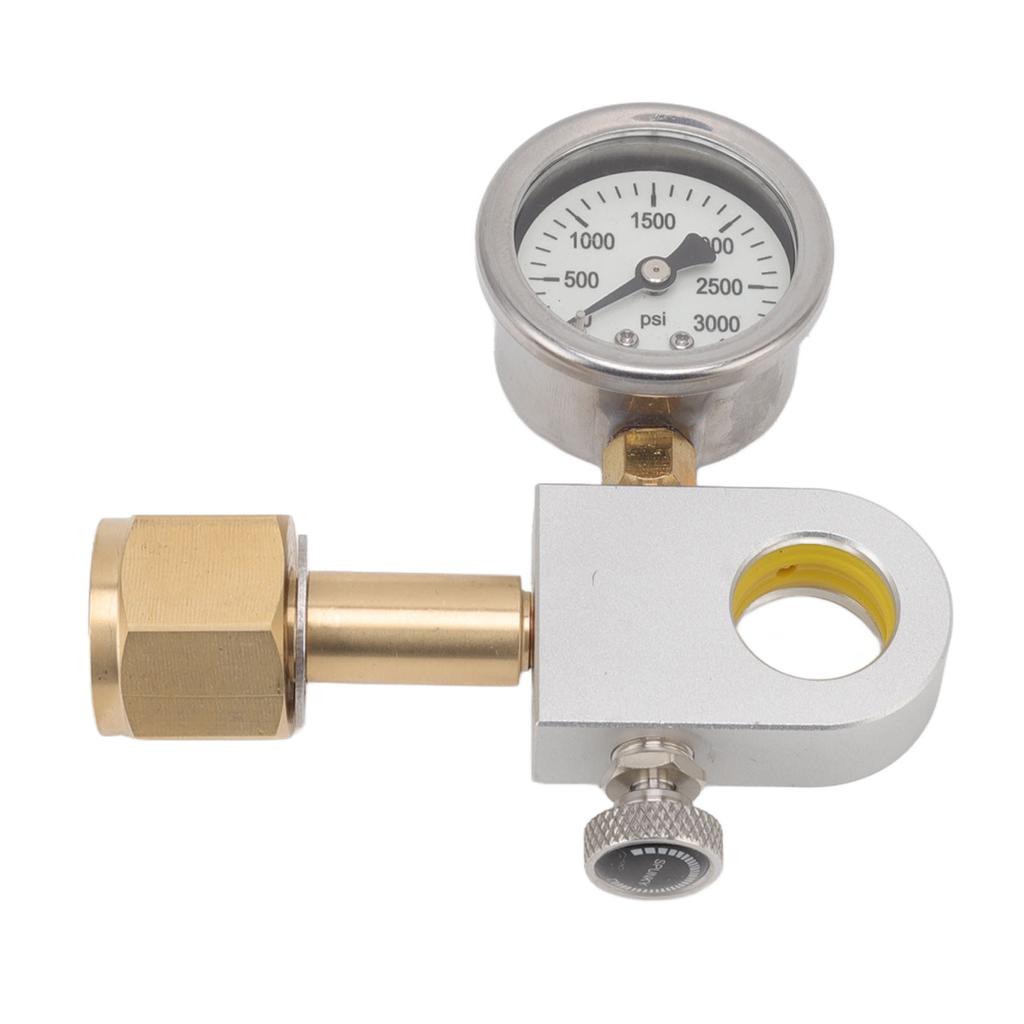 Soda Water Adapter Copper W21.8 14 with Release Valve Pressure Gauge Soda Machine Quick Connector