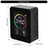 Цифровой измеритель CO2 для контроля качества воздуха 1200 мАч с датчиком температуры и влажности для офисного использования, точный анализ воздуха