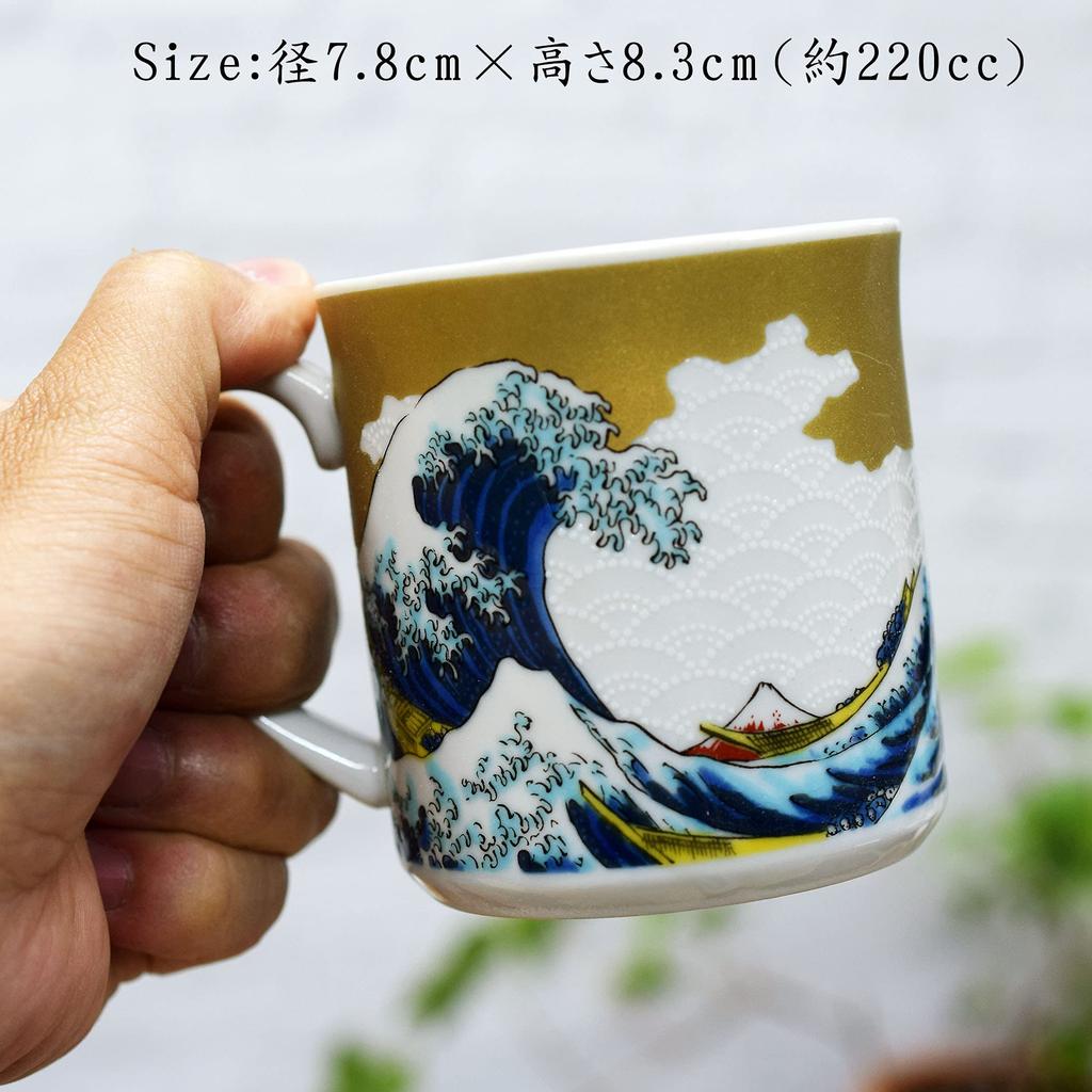 Кружка Waza no Kura Kutani Ware Керамика Hokusai Wave, роскошная брендовая посуда, сделанная в Японии, подарок на праздник Kishou