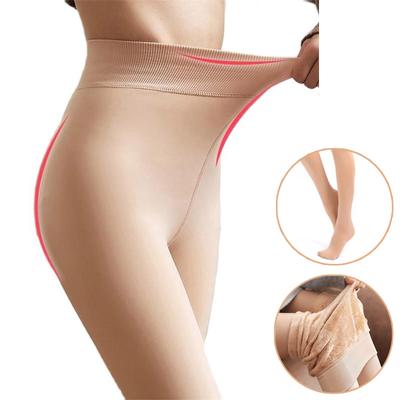 Зимние теплые леггинсы женские плюс бархатные леггинсы с носками теплые колготки с высокой талией