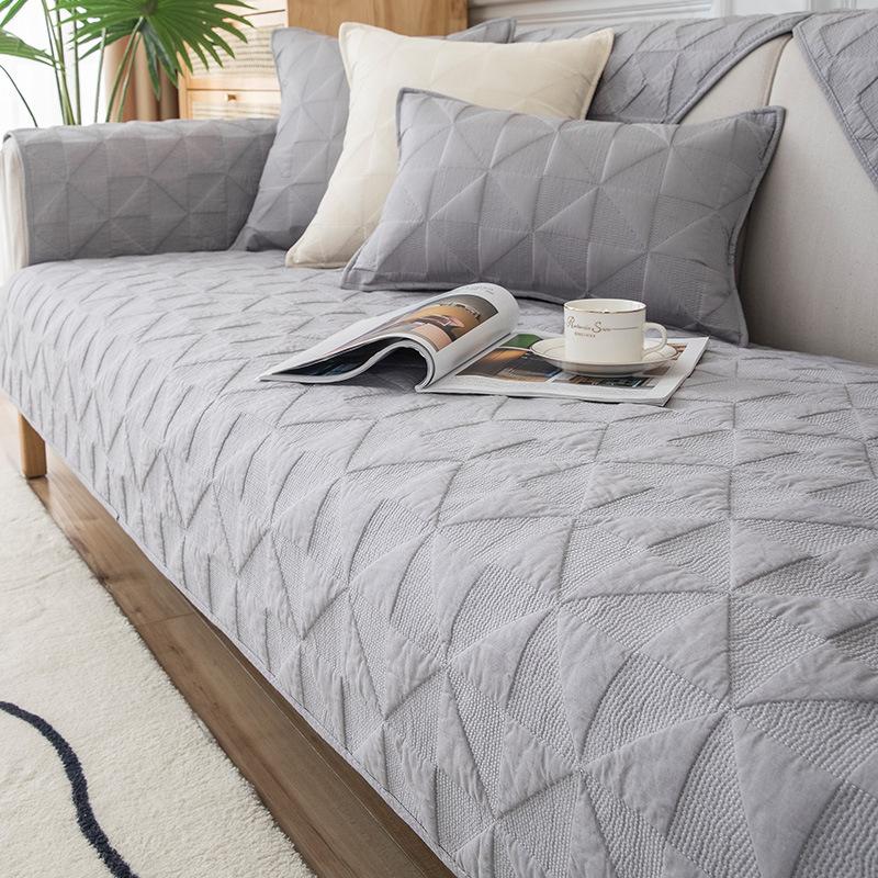 Всесезонная универсальная противоскользящая подушка для дивана Nordic Simple Seat Cushion Современный однотонный летний кожаный чехол для дивана