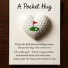 Portable Golf Motivational Card Plastic Pocket Sized Training Companion For Golfers