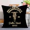 Yellowstone Dutton Ranch Pillow Cover for Bedroom Room and Living Room Sofa Decorative Cushion Cover