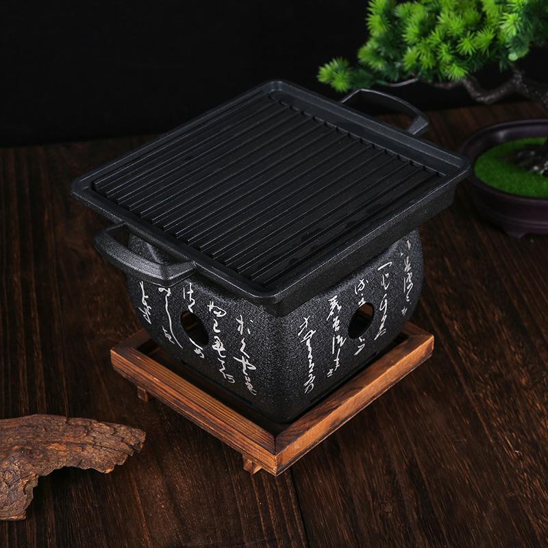 Mini Barbecue Charcoal Grill Grill Tray  Home Barbecue Small Charcoal Stovecha Rcoal Grill Rice Cake Oven
