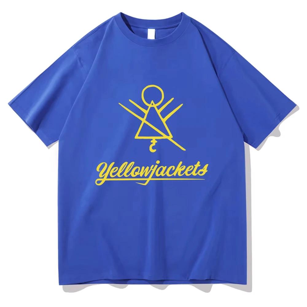 Футболки WHS Yellowjackets 2D Yellowjackets Сезон 3 Смешная Мужская_Женская Одежда Эстетичные Топы Унисекс Одежда Хлопок Графический