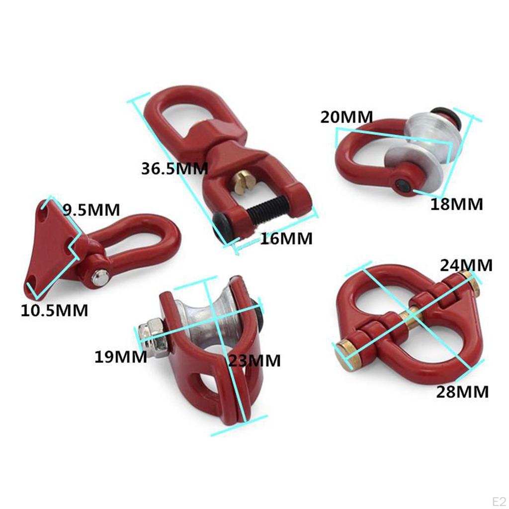 Автомобильная пряжка-скоба, 5 штук, металлический крюк-скоба для буксировки, для гусеничного скалолазания