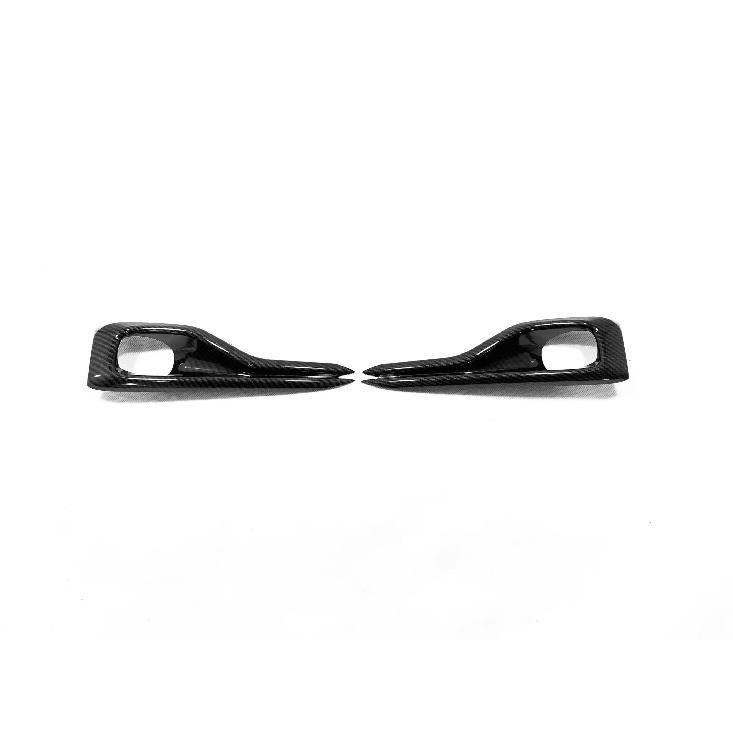 For Ford Focus Car Styling Eyebrow ABS Chrome/Carbon Fiber Cover Trim Head Front Fog Light Lamp Frame 2PCs