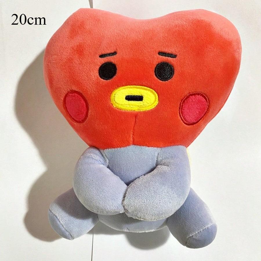 LINE FRIENDS BT21 Kpop Аниме 10–24 См Мультяшная Плюшевая Игрушка Рюкзак: Милая кукла в корейском стиле — Идеально подходит для Рождества и дней рождения