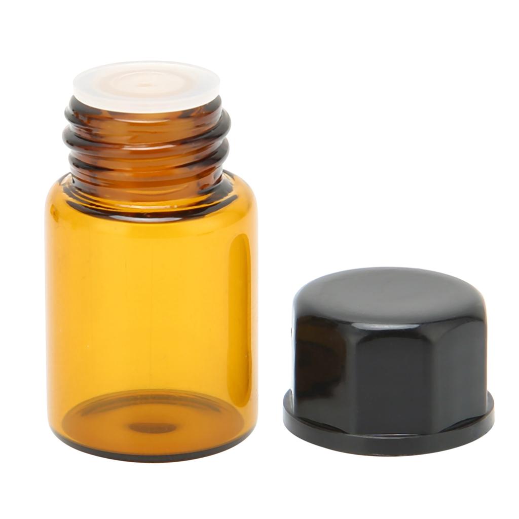5 шт. темно-коричневые парфюмерные отдельные стеклянные бутылочки портативная колба для проб 2 мл