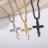 Полая lucky life tree necklace цепи для свитеров христианская длинная цепочка из нержавеющей стали кулон с крестом Иисуса Христа