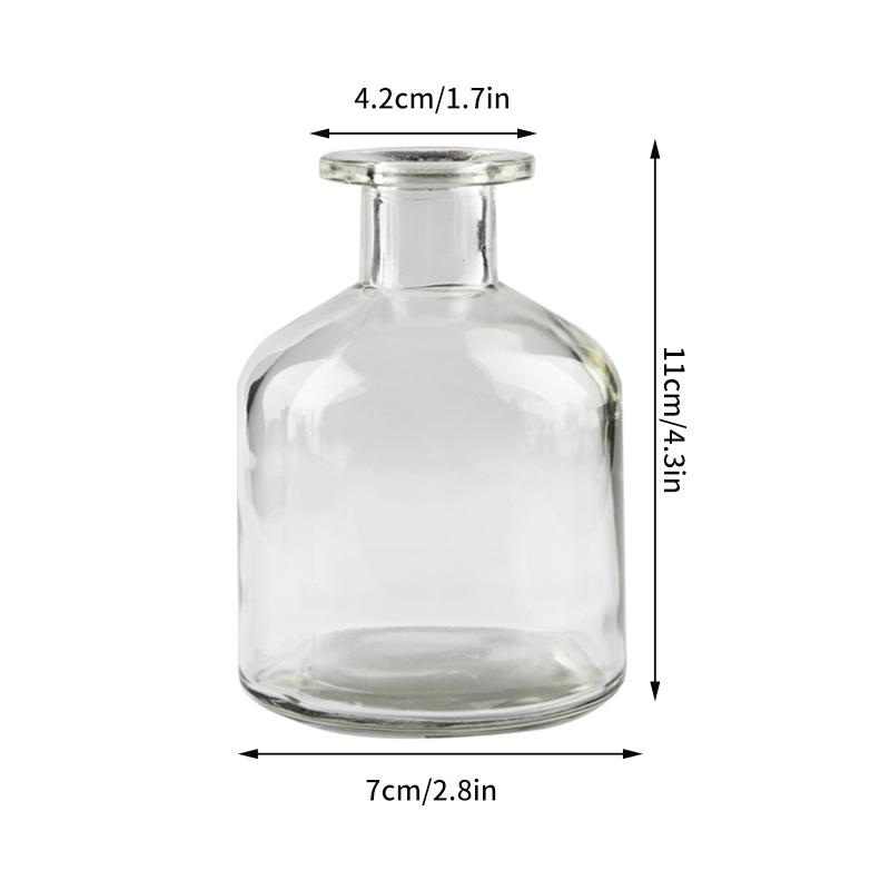 Коричневый ретро стеклянная ваза для растений, цветы, бутылка, цветочная композиция, гидропонный террариум, настольная ваза, креативный домашний декор, цветочный горшок