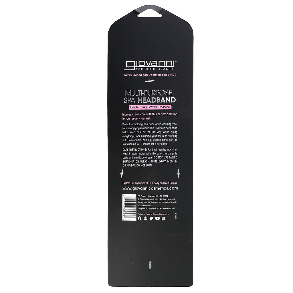 Многофункциональная спа-повязка для волос, белая, 1 шт.