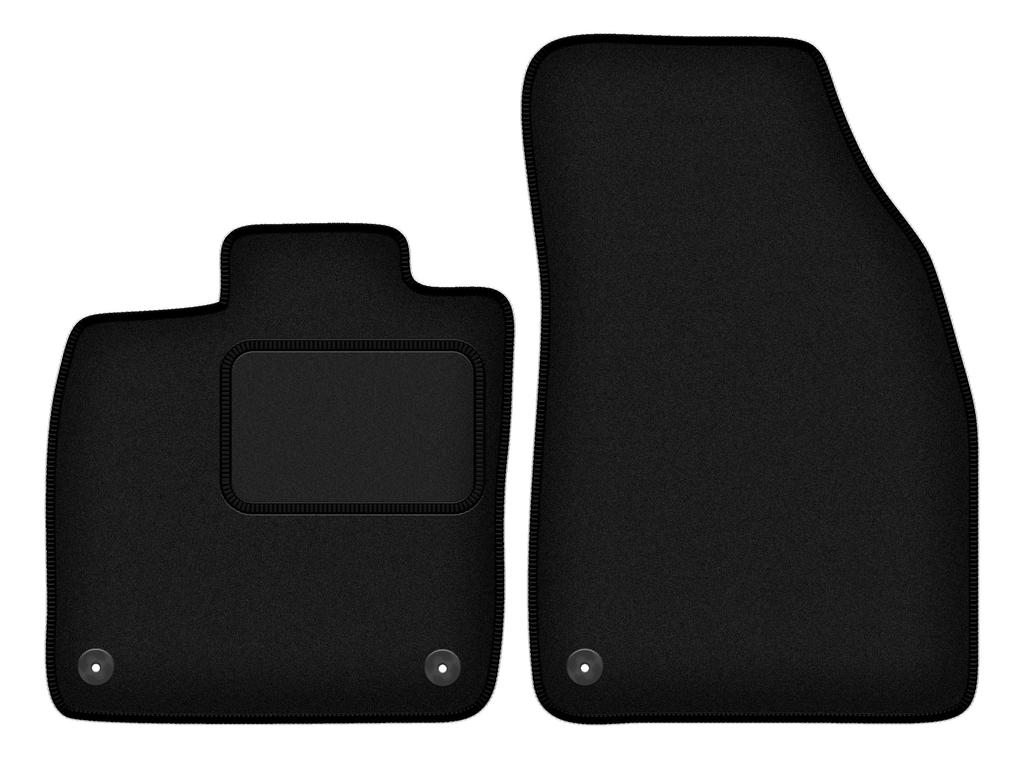 Black front floor mats for: Skoda Enyaq iV SUV (2020-)