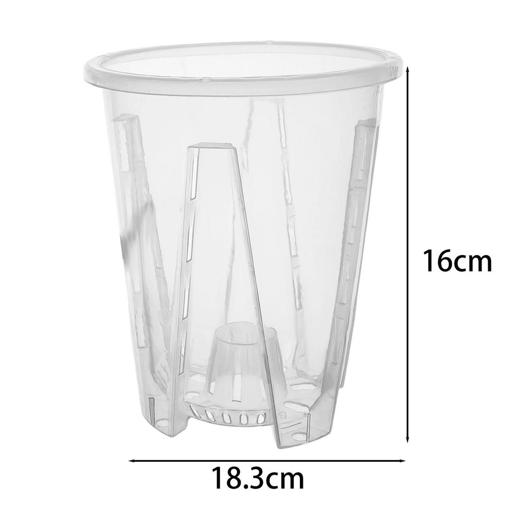 Reusable Breathable Flower Pot Plastic Transparent Plants Flower Tray Root Control Pots Balcony Garden Plant Care Accessories
