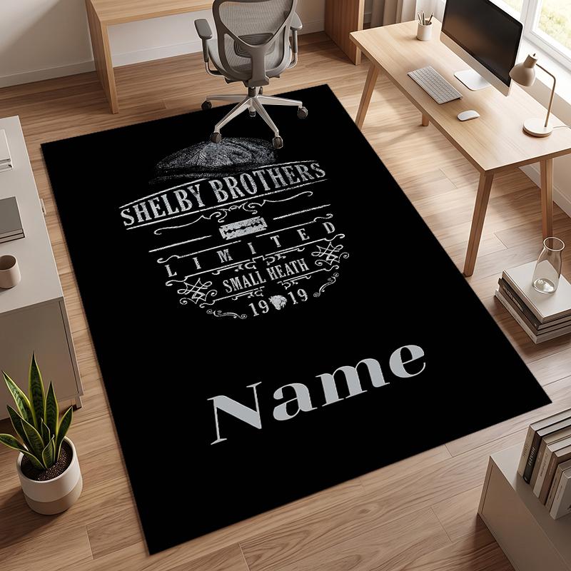 Peaky blinderes (1) Personalized name Office Carpet Stylish Decor for Living Room Bedroom Kitchen