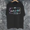 Class Of 2026 Senior Graduation Graphic Print T Shirt Unisex Unisex 100 Cotton Tee Shirt Clothing