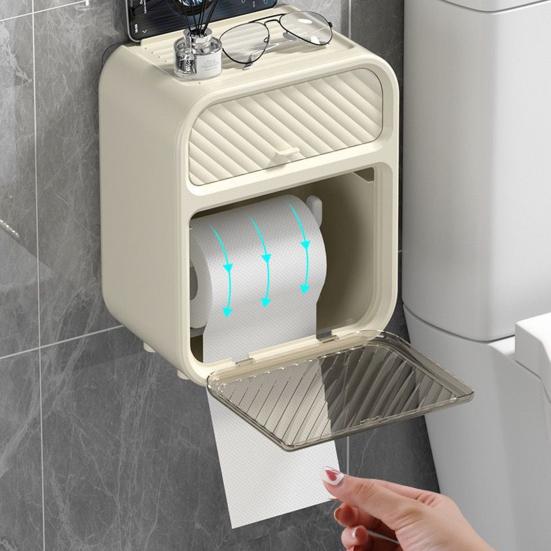 Коробка для салфеток Yousheng, роскошная настенная двухслойная водонепроницаемая коробка для рисования без перфорации, вращающаяся коробка для рисования салфеток