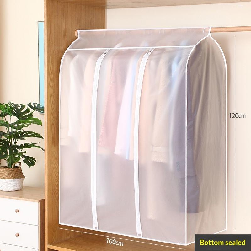 Пылезащитный чехол для одежды большой вместимости, подвесной чехол для хранения одежды, платья, костюма, пальто, с утолщением