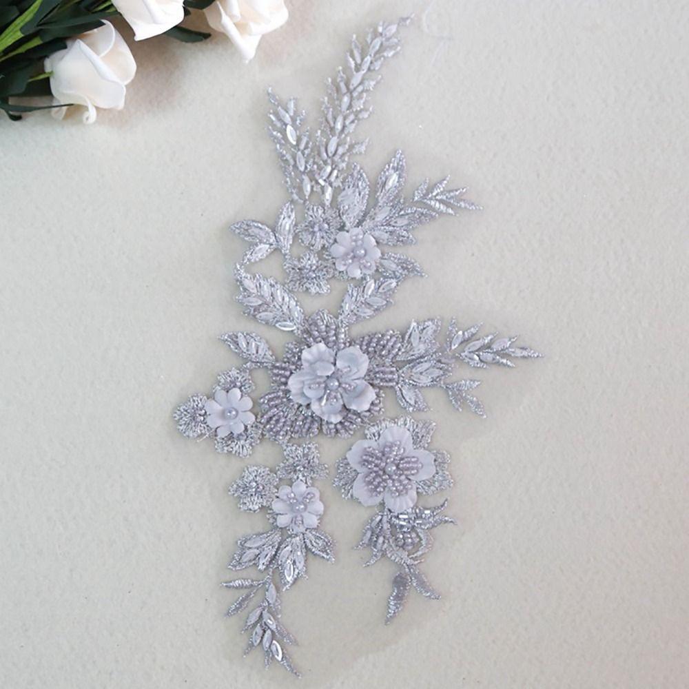 Sequin Embroidery Embroidered Floral Patches DIY Sequins Patches Stage Costumes