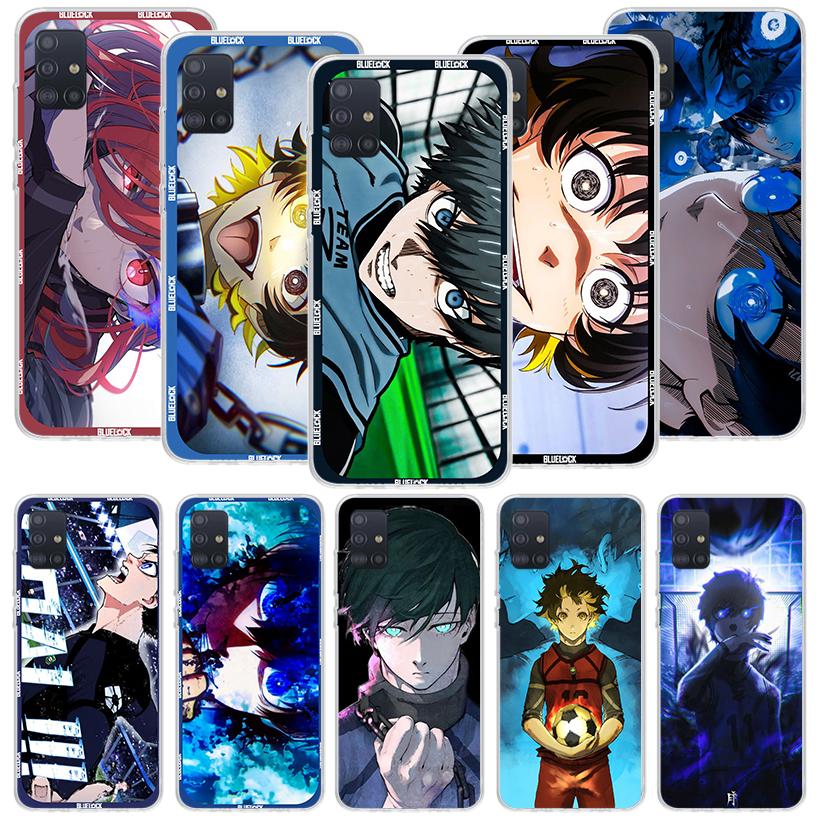 Japan Anime Blue Lock Phone Case for Samsung Galaxy A52 A51 A50S A12 A22 A32 A72 A10S A30S A31 A71 Note 20 Ultra 10 Plus S10 Gal