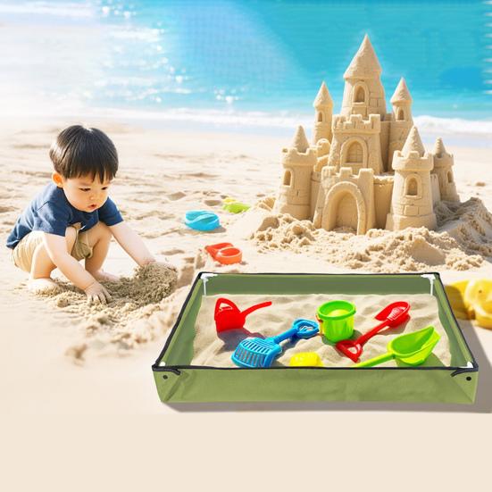 Sand Plate Portable Foldable Children Early Learning Space-Themed Toy Sand Tray Family Pet Sand Bath Tub Oxford PVC Water Pool