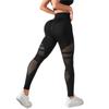 Seamless High Waisted Hollowed Out Hip Lifting Pants Yoga Peach Buttocks Women'S Quick Drying Elastic Sports Tight Mesh Fitness Pants Women