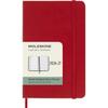 Moleskine 18-месячный еженедельник-дневник-планер 2026-2027, карманный размер (9x14см), Твердый переплет, Алый красный