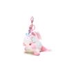 Messy Pink Purple Unicorn Plush Keyring With Practical Rope For Keys Bags And