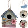 1pc Handmade Bird Nest Wood Hanging Bird House Nest Outdoor Garden Decor Bird Nest Decor for Birds Bird House Strong Craftsmanship