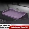 For Xiaomi SU7 Refreshed Car Storage Box Behind Screen Silicone Center Console Display Rear Tissue Holder Modified Accessories