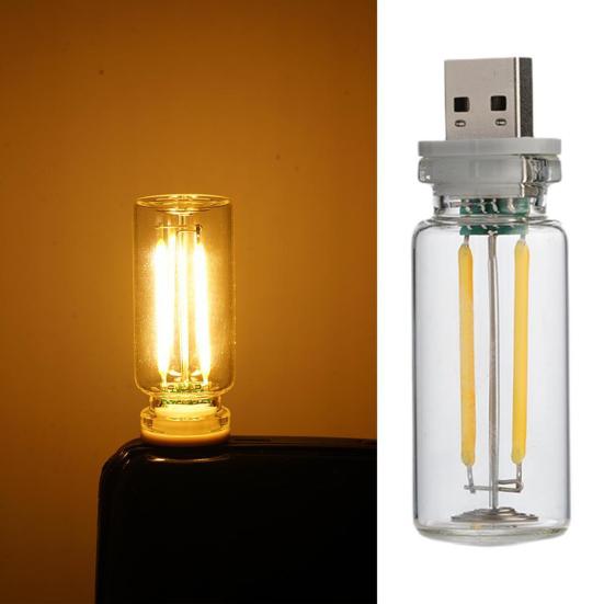 Ночной светильник для салона автомобиля с сенсорным управлением USB, автомобильная атмосферная лампа, мини-светодиодная лампа-ночник для спальни в автомобиле