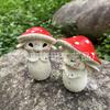 Creative Cute Doll Mushroom Plant for Garden Garden Tabletop Ornaments Resin Crafts