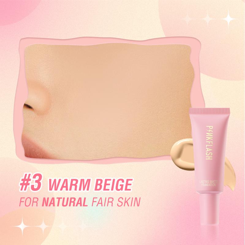 PINKFLASH Безупречный BB-крем, водонепроницаемый, долговечный, с полным покрытием, отбеливающий тональный крем для лица, жидкий консилер, косметика для макияжа