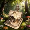 3D деревянный домик-пазл Сделай сам Миниатюрный набор Ручная работа Подарок Декор для дома Подарок на день рождения / День святого Валентина