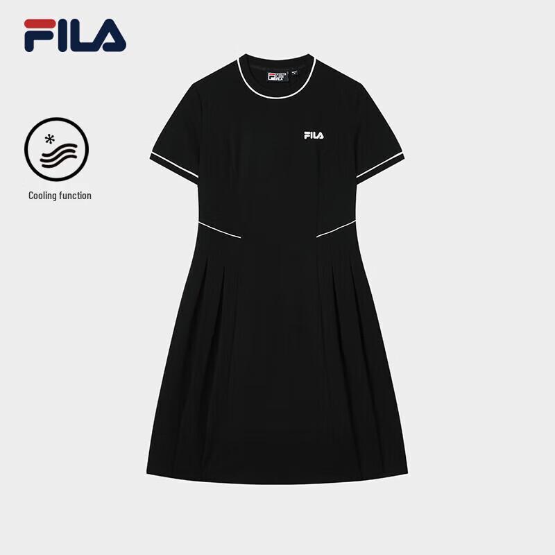 Fila Женское вязаное платье с коротким рукавом серии «Центр Помпиду»