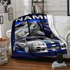 Custom Name Racing Theme Printed Blanket - Perfect for Couch, Bed, Travel & Outdoor Use | Machine Washable, Cozy & Durable.