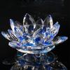 Ремесло Подсвечник Декор для дома Прозрачный Хрусталь Стеклянный Подсвечник Подставка для свечи Цветок лотоса