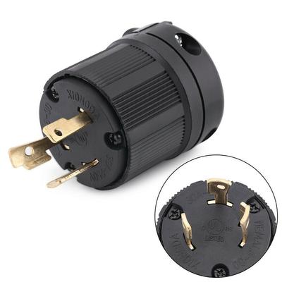 NEMA 30A 250V - Lock Plug для L6-30P 3-полюсный Wire Lock Электрический разъем вилки