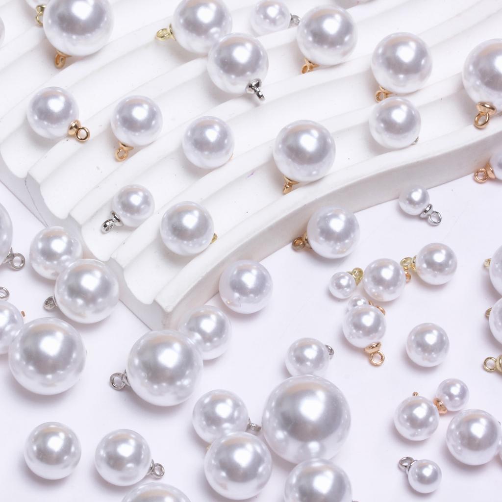Подвеска Белый жемчуг Модные серьги Аксессуары Бусины россыпью 5/10 шт 4-16 мм Жемчужное ожерелье Материалы Имитация жемчуга DIY Изготовление ювелирных изделий бусины